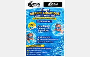 Stage Aisance Aquatique Mars 2026